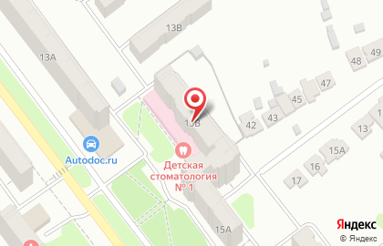 Детская стоматологическая поликлиника №1 в Рязани на карте