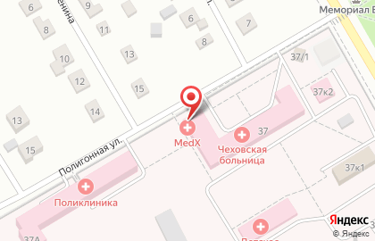 Диагностический центр MedX на улице Гагарина в Чехове на карте