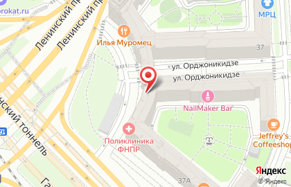 Банкомат Россельхозбанк на метро Ленинский проспект на карте