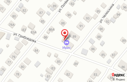 Гостиница Ирис на улице Челюскина на карте