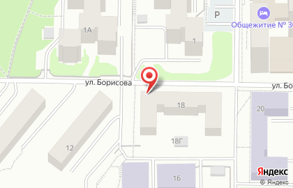Общежитие КрасГАУ в Октябрьском районе на карте
