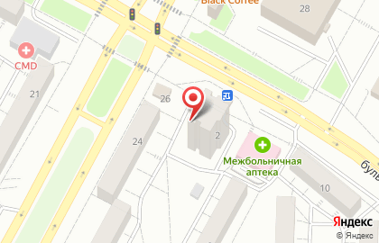 Туристическое агентство Горячие туры на бульваре Космонавтов на карте
