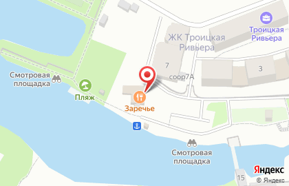 Заречье на Заречной улице на карте