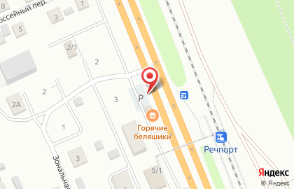 Киоск общественного питания Горячие беляшики в Первомайском районе на карте