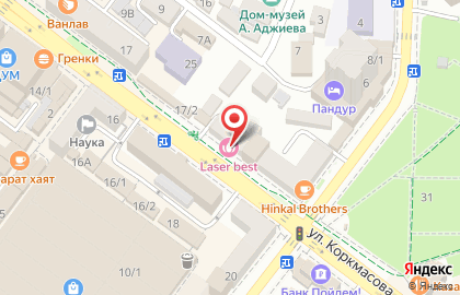 Центр эпиляции и косметологии Laser Best на улице Коркмасова на карте