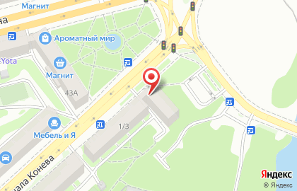 Многопрофильная фирма ТМК на улице Маршала Конева на карте