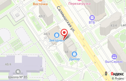 Киоск фастфудной продукции GRIZZAR`s на Салмышской улице на карте