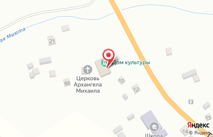 Дом культуры, с. Мыюта на карте