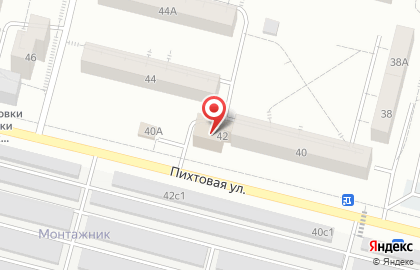 Продовольственный магазин в Центральном районе на карте
