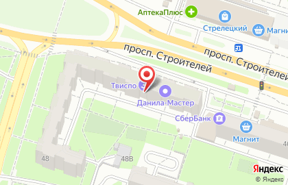 Банкомат АКБ Экспресс-Волга на проспекте Строителей, 48 на карте