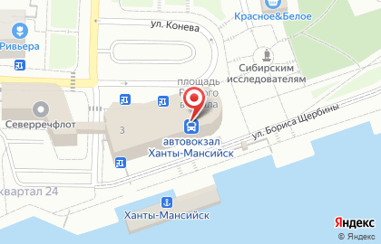 Гостиница Ассоль в Ханты-Мансийске на карте
