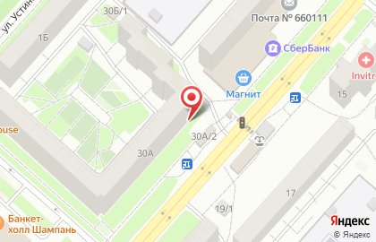 Магазин овощей и фруктов в Советском районе на карте