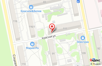 Магазин разливных напитков Трёшка на улице Ленинградской на карте