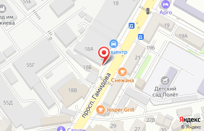 Дача, FM 101.5 на проспекте Гамидова на карте
