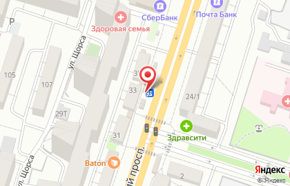 Киоск по продаже цветов в Левобережном районе на карте