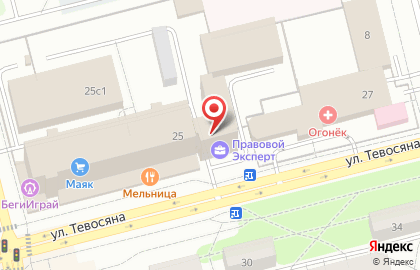 Правовой Эксперт на улице Тевосяна на карте