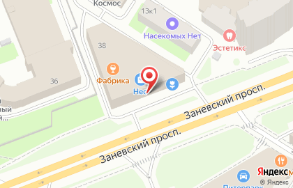 Сеть офф-прайс магазинов Familia в Красногвардейском районе на карте