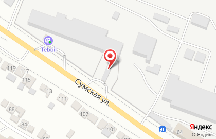 Автомойка самообслуживания Моечка на Сумской улице на карте