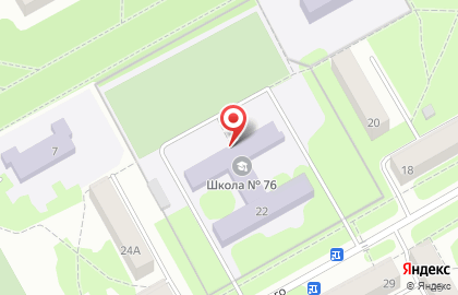 Средняя общеобразовательная школа №76 на улице Чайковского на карте