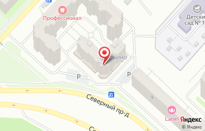 Панда в Северном проезде на карте