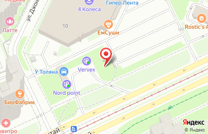 Шиномонтажная мастерская Арес на проспекте Большевиков на карте