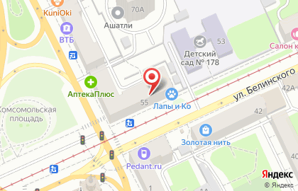 Приволжский филиал Банкомат, АКБ Росбанк на Комсомольском проспекте на карте