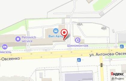Банкомат РайффайзенБАНК на улице Антонова-Овсеенко на карте