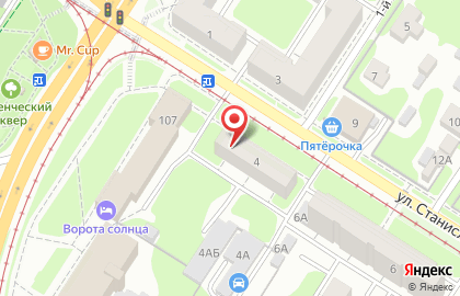 Торгово-монтажная компания Консал на улице Станиславского на карте