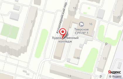 Торгово-монтажная компания Спектр в Артиллерийском переулке на карте