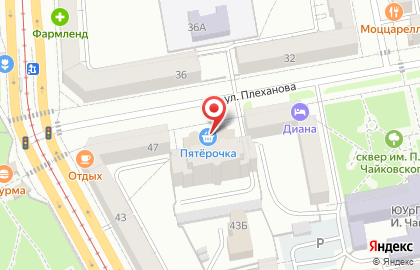 Сеть продовольственных магазинов, ООО Успех на карте
