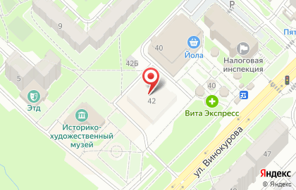 Атал на улице Винокурова на карте