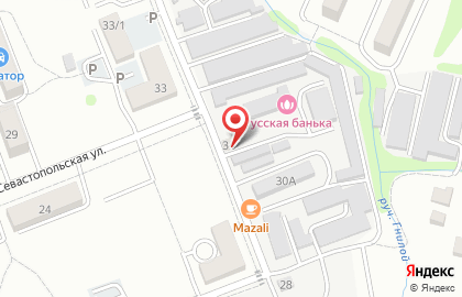 Магазин Радуга на Севастопольской улице на карте