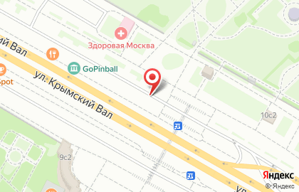 Сервисный центр Московский паркинг на улице Крымский Вал на карте