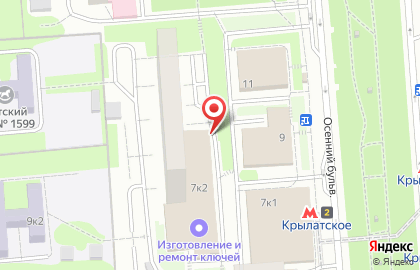 Продовольственный магазин Тамбовские продукты на Осеннем бульваре на карте