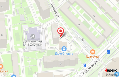 Следственное Управление Следственного комитета РФ по Пензенской области на Лунной улице на карте