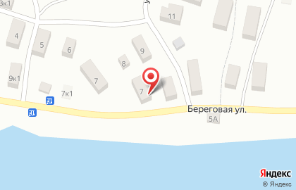 Магазин хозяйственных товаров на Береговой улице на карте
