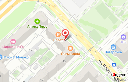 Служба доставки пиццы Пицца Синица на карте