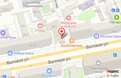 Стоматологическая клиника Генри Кларка на Павелецкой на карте