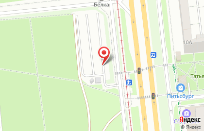 Автостоянка Сосновая на карте