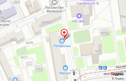 Супермаркет Пятёрочка на Тихвинской улице на карте