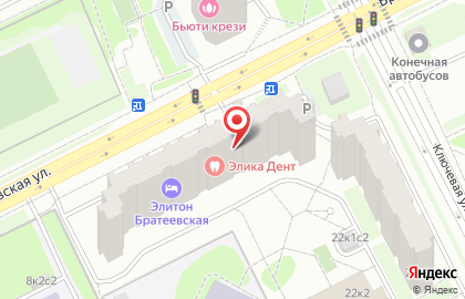 Участковый пункт полиции район Братеево на Братеевской улице, 10 к 1 на карте