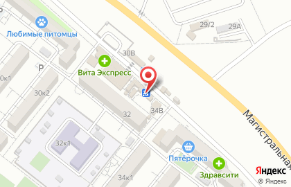 Оператор связи МегаФон на Магистралиной улице на карте