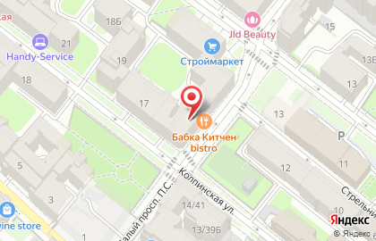 Строительство домов и коттеджей в Петроградском районе на карте