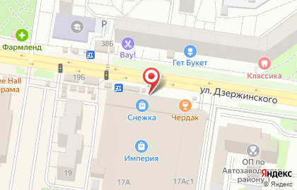 Киоск по продаже фастфудной продукции в Автозаводском районе на карте