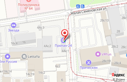 Автосервис Топ-Сервис на метро Семёновская на карте
