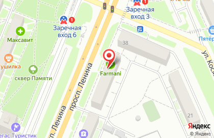 Комиссионный магазин Ривьера 24 часа на проспекте Ленина на карте