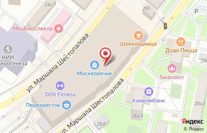 Салон связи Yota в Москворечье-Сабурово на карте