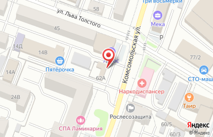 Склад Кладка на Комсомольской улице на карте