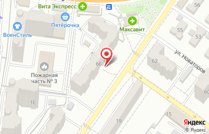 Аптека Забота на улице Кривошеина на карте