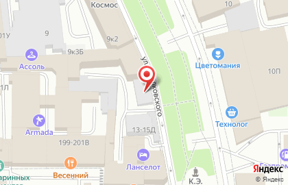 Газпромбанк на улице Циолковского на карте